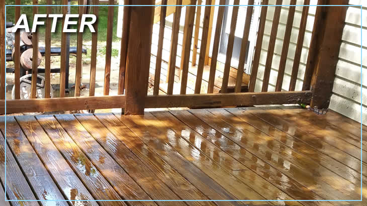 After Deck Cleaning Power Washing Services