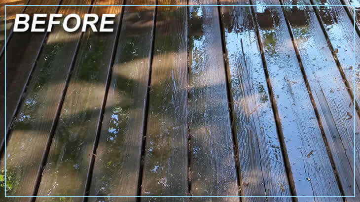 Before Deck Cleaning Power Washing Services